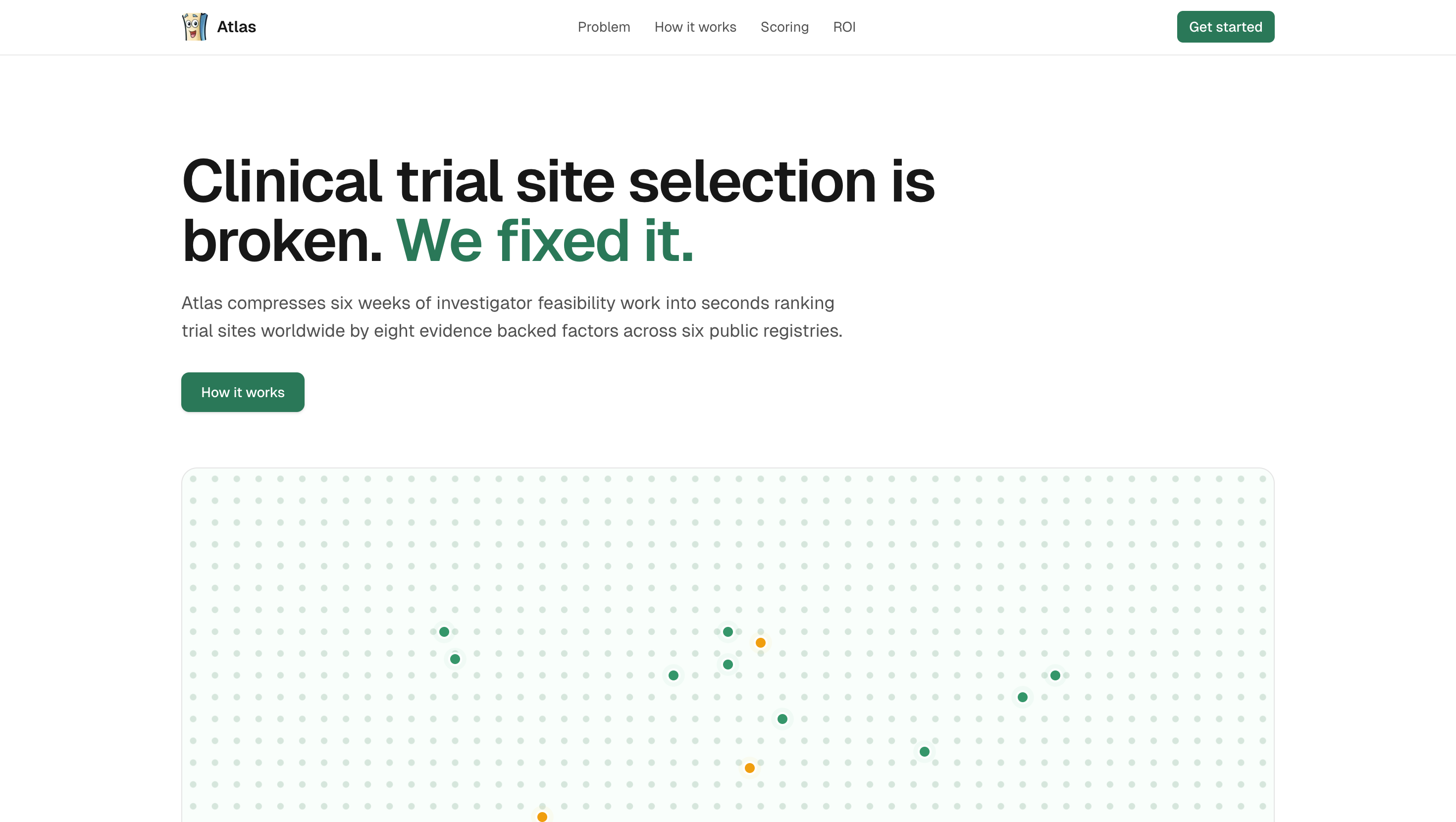 Atlas landing page