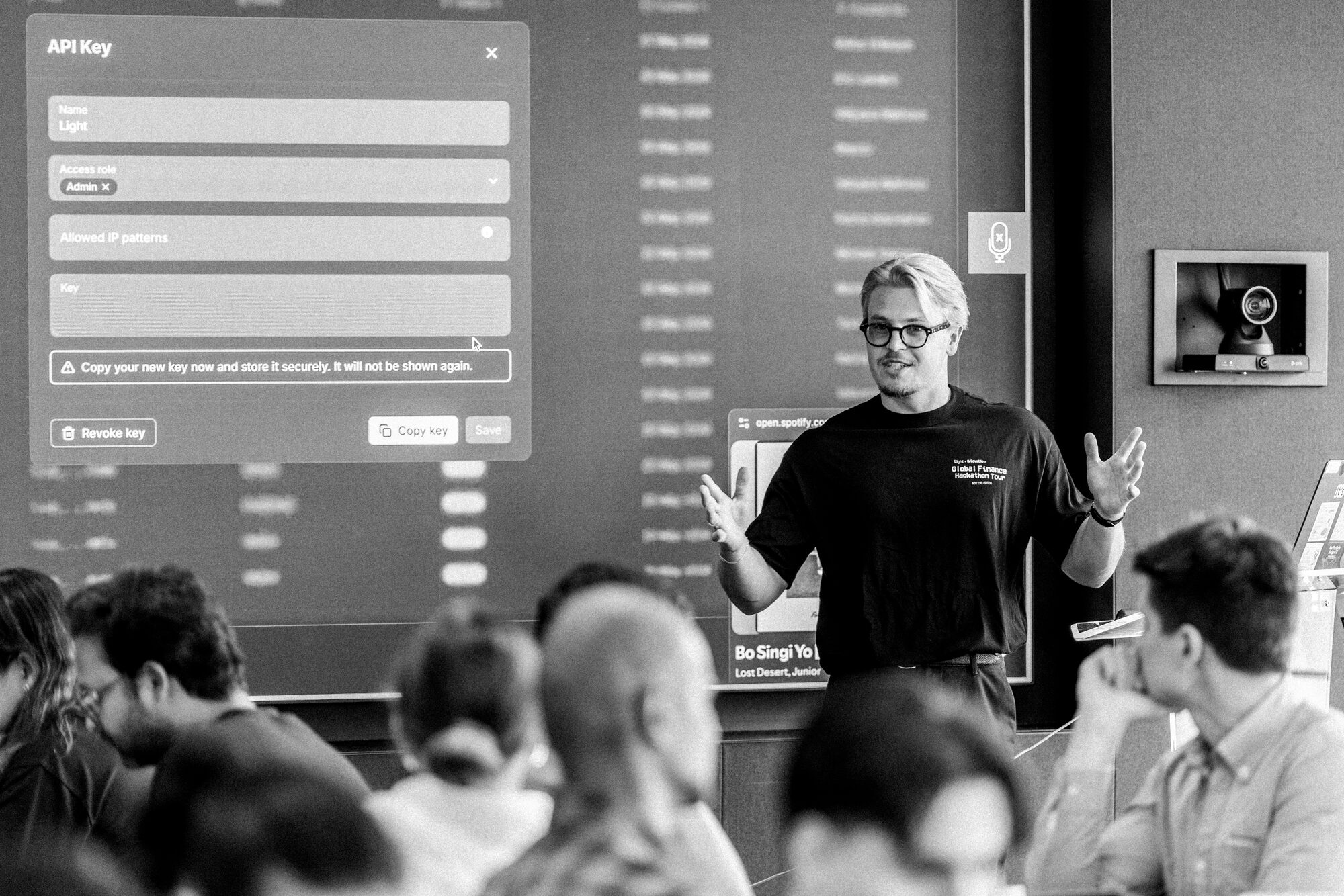 The opening briefing at the New York edition