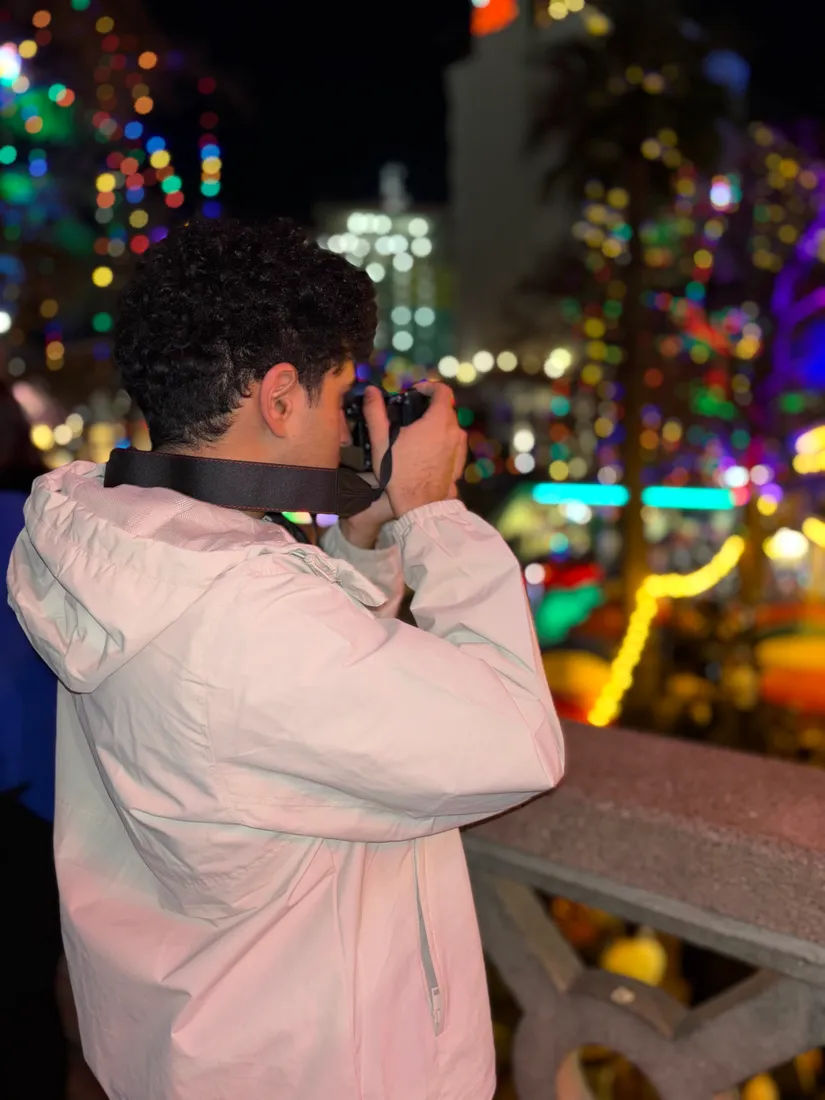 Advik Bhatt shooting at night
